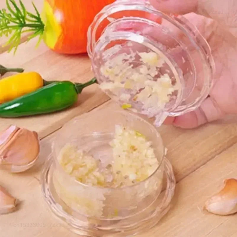 Kitchen Multifunctional Garlic Crusher Manual Garlic Press Multi-function Grinding Chopper Kitchen Gadget Masher Tool New