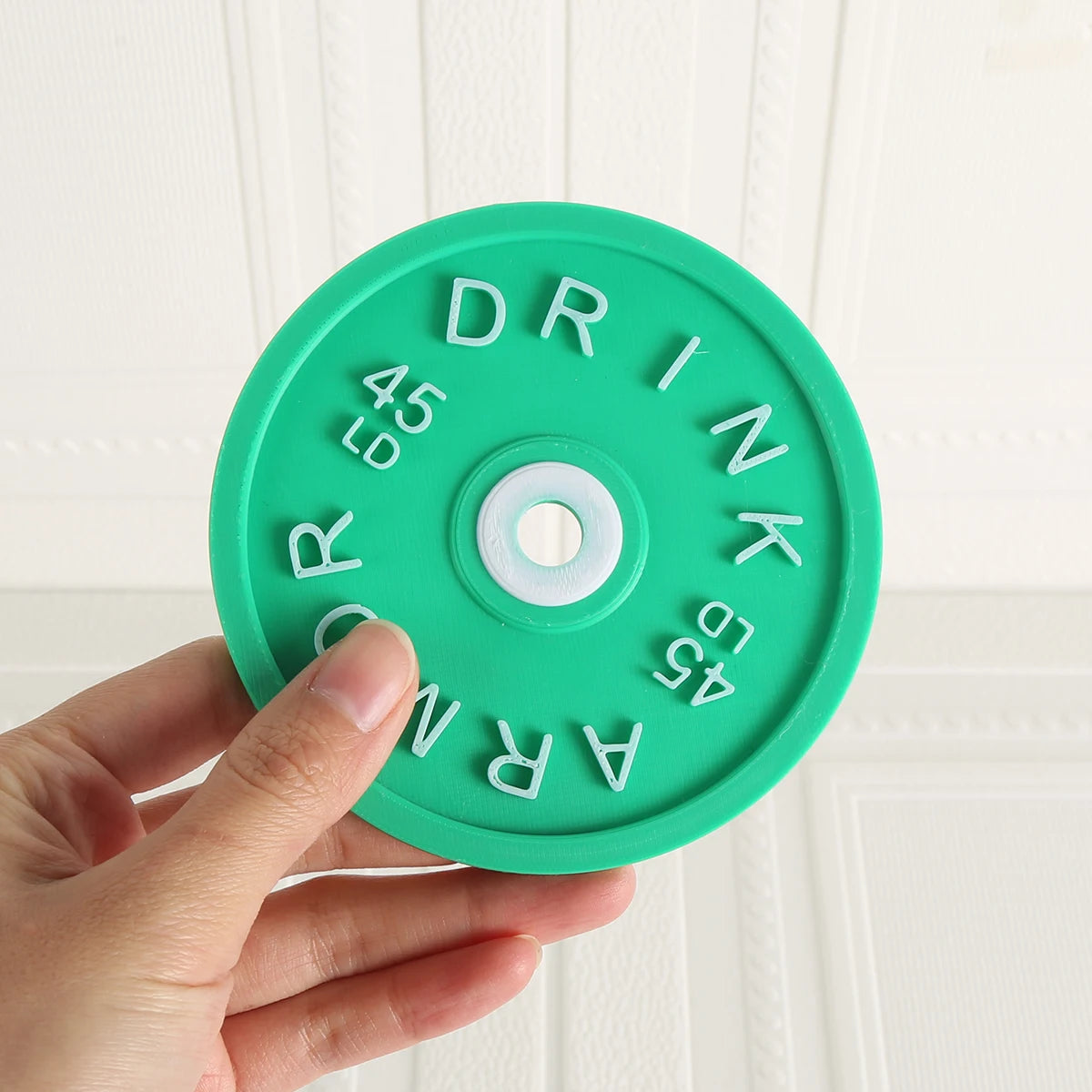 Fitness - style Barbell Plate Coaster Set | Mini Stand + Colorful "Barbell Plate" Coasters, Create a Personalized Desktop Scene