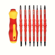 7-in-1 Multi-functional Electrician Screwdriver Set, Dual-purpose Multi-size Tool Kit, Metal, No Power Required, Screwd Set