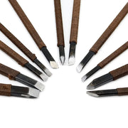 Stone Carving Hand Tools Set Professional Stone Carving Chisel Set 11/7/5/3pc Manganese Steel Woodworking Fine Sculpture Tool