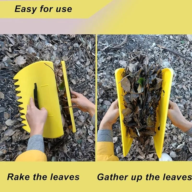 Lightweight Leaf Scoops Rubbish Collect Hand Rakes Grabber Leaf Pick Up Tools for Garden Cleaning Yard Grass Clippings