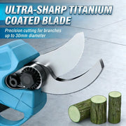 30mm Cordless Brushless Electric Pruning Shears Tree Bonsai Trimming Tool Branch Cutting Electric Tool For Makita 18V Battery