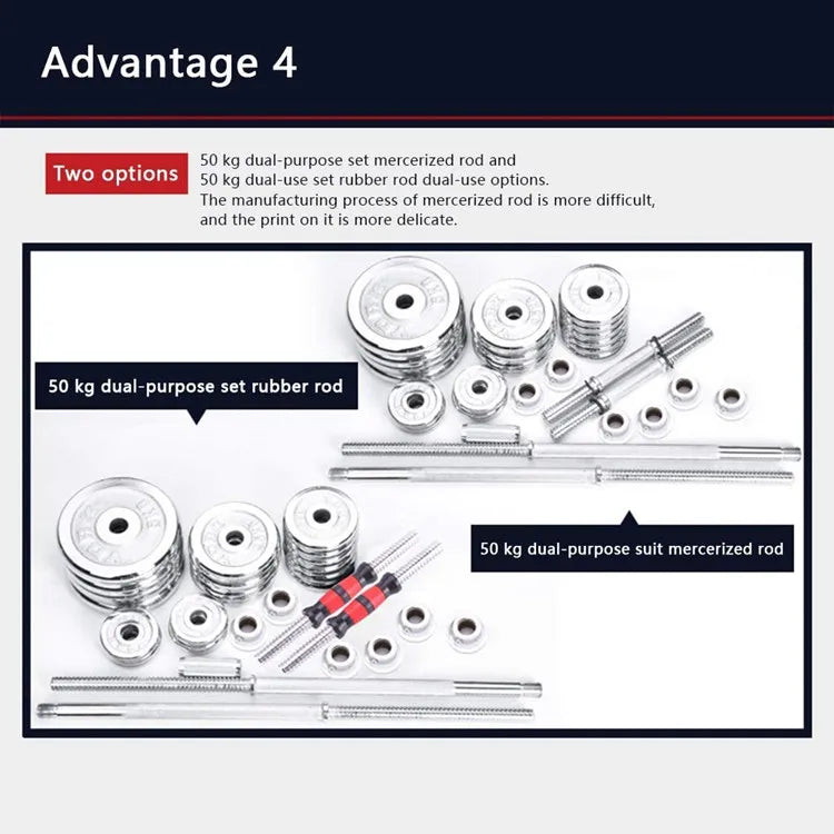 Weight Lifting Dumbbell Equipment Gym Adjustable Electroplating Dumbbells Barbell Set Buy Online