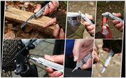 SWISS TECH 11 in 1 Mini Multitool Multi-function Tools with Scissors Screwdriver EDC Outdoor Survival Hand Tool