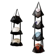 Storage Solution for Sports Equipment, Wall Mounted Mesh Hanging Bag for Basketball Soccer.